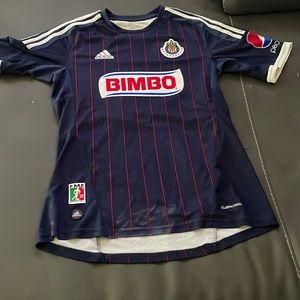 Adidas soccer Futbal Club Deportivo Guadalajara Bimbo Pepsi Toyota Jersey M